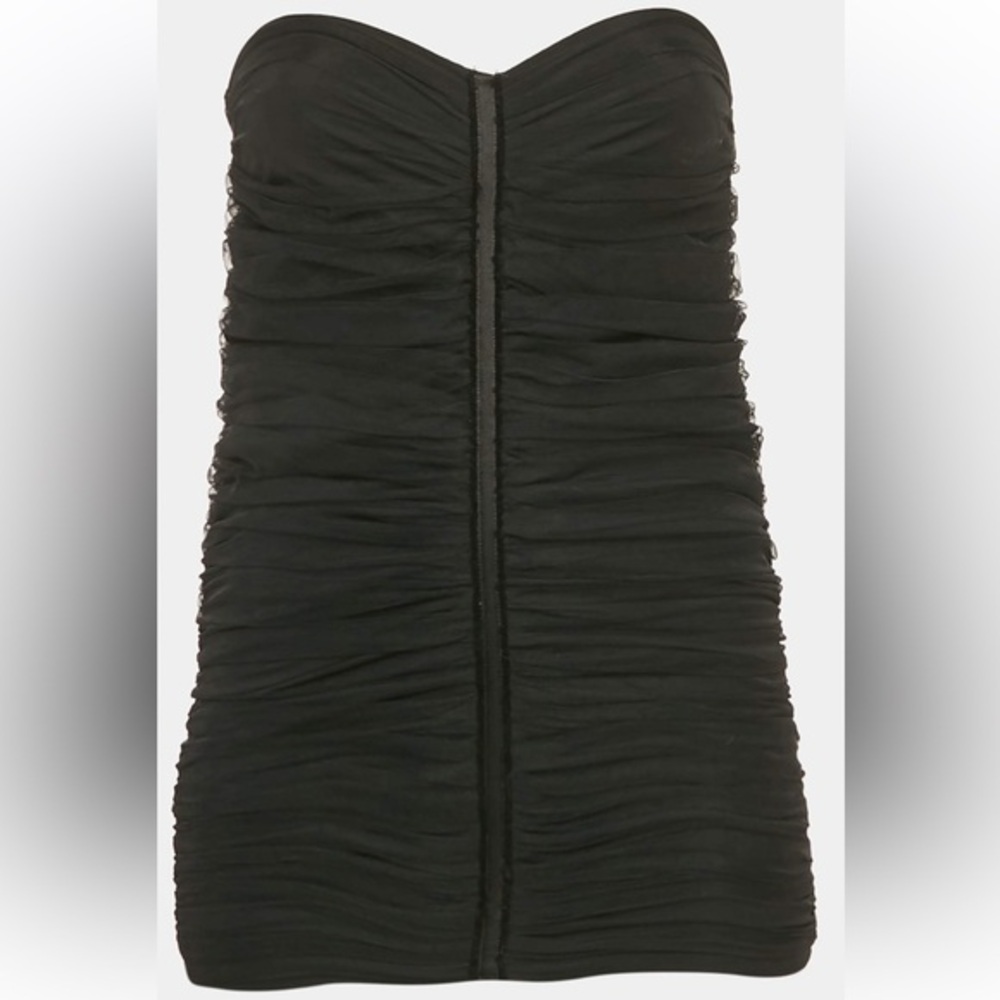 Elegant Black Strapless Dress